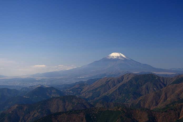 二ノ塔から見る富士山