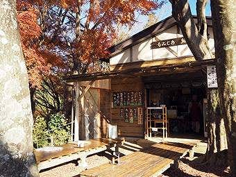 小仏峠の城山から高尾山へ行く途中のもみじ台細田屋