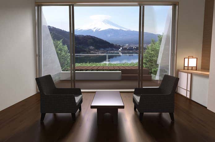 湖のホテル客室画像