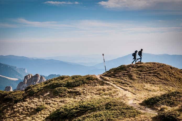 登山をする人たち