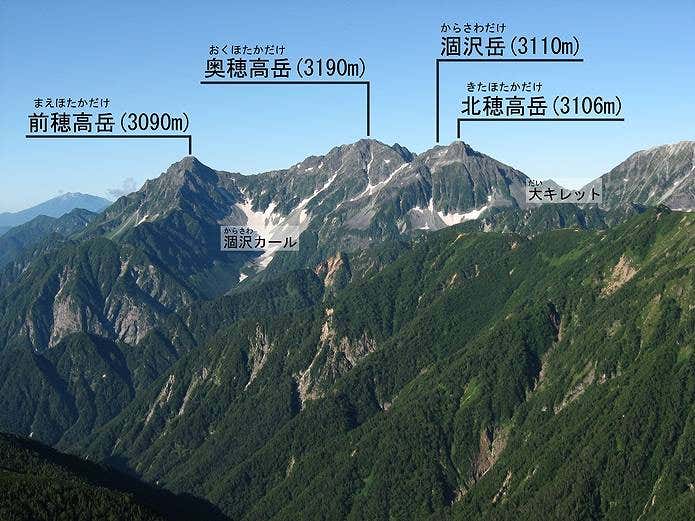 北アルプス 穂高岳
