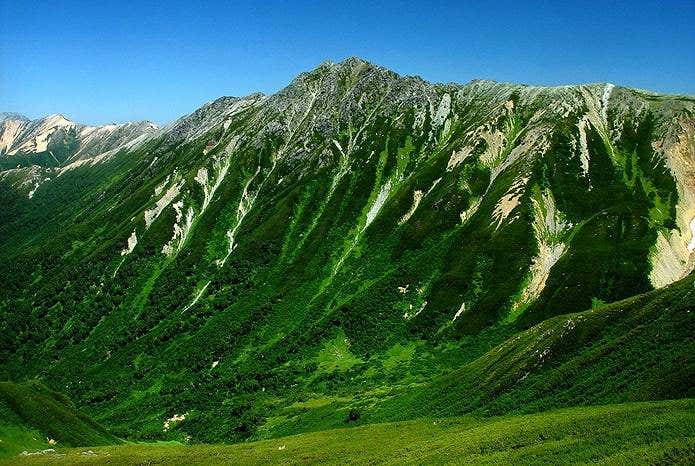 北アルプス 水晶岳