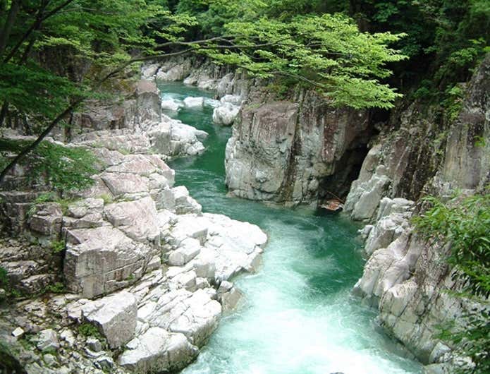 森林浴ができる匹見峡