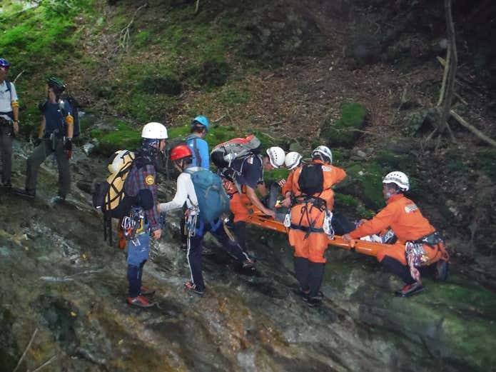 山岳救助訓練の画像