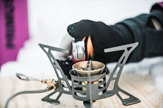 登山用品　ガスストーブ