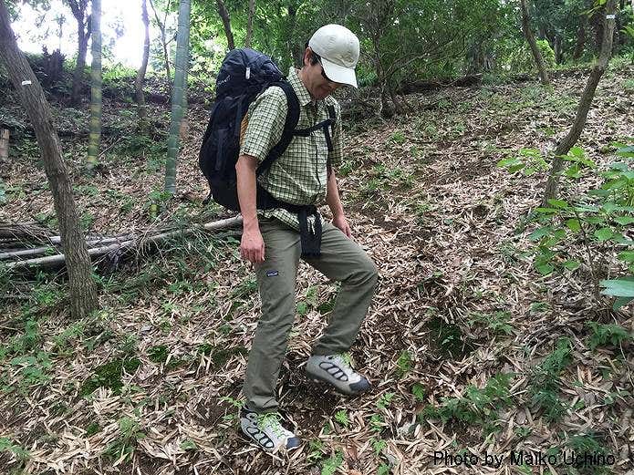 登山　歩き方急斜面下山