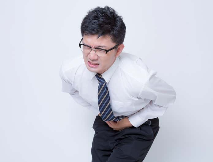 ドクツルタケでコレラのような症状が起きている男性