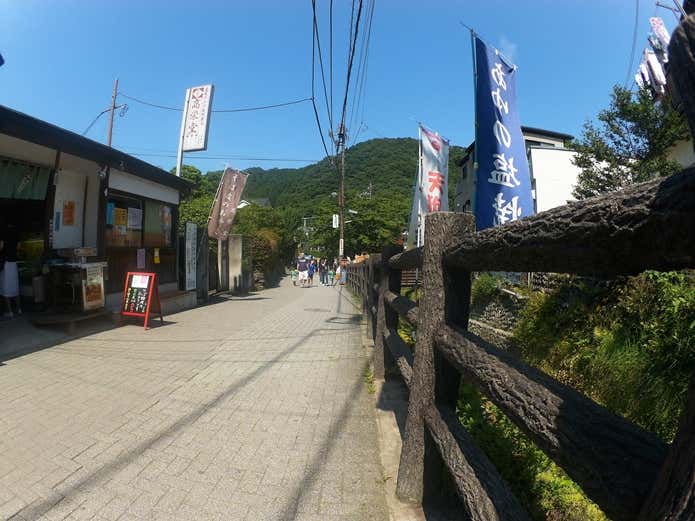 高尾山口近くの高尾山麓、道中