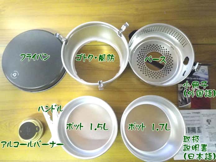 ストームクッカーセット内容