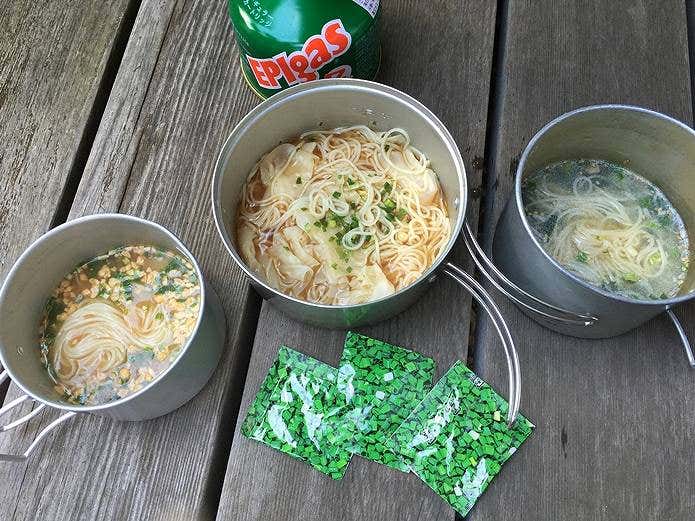 100均山ごはん　にゅうめん
