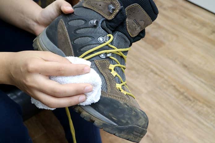 登山靴の手入れ