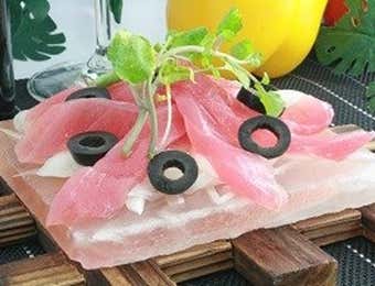 岩塩でカルパッチョ