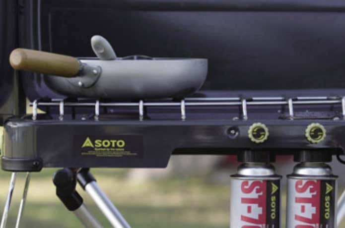 SOTO ST-525 ツーバーナーコンロ 水タンク ガス18本セット付