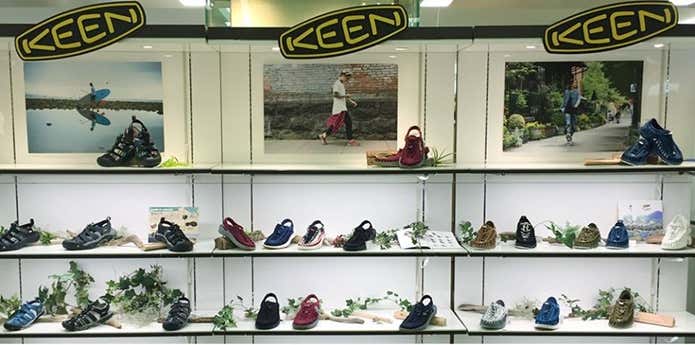 キーンのサンダルを販売している店舗