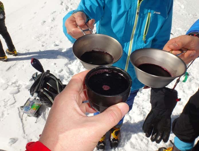 ワインで乾杯
