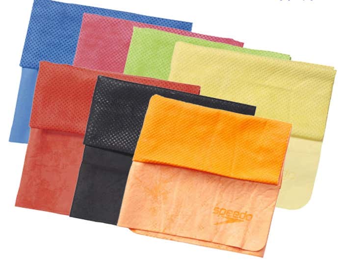 カラフルなセームタオル