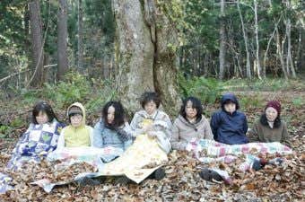 滝を見に行く　遭難中の図