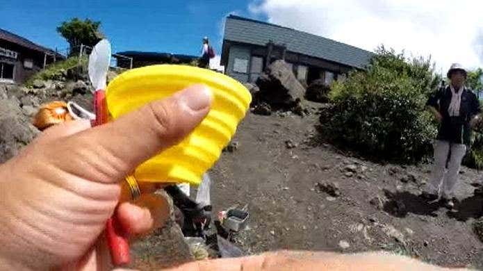 シリコンカップで乾杯