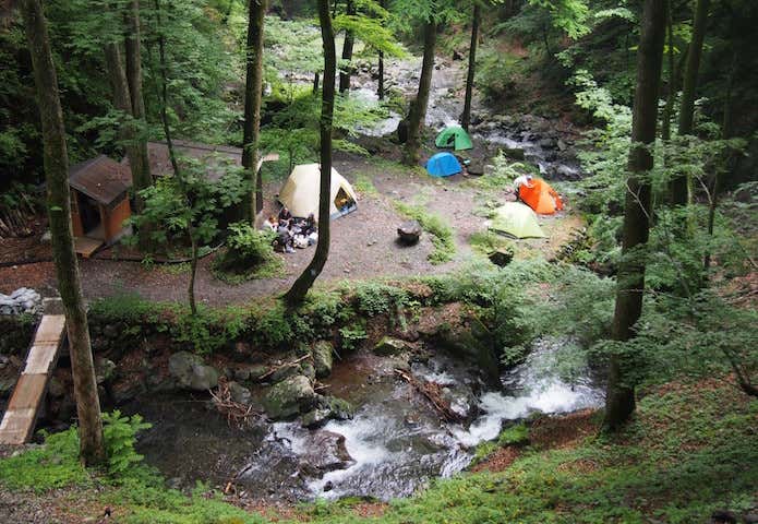 三条の湯のテント場