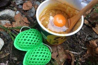 カレーメシとたまご