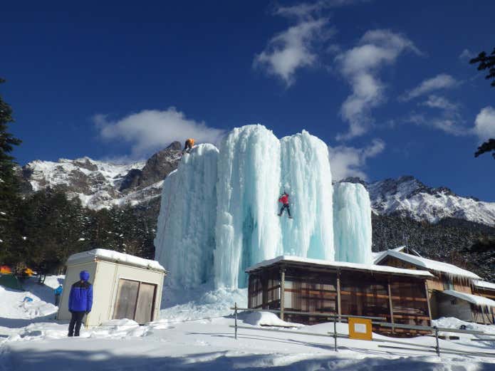 赤岳鉱泉のアイスキャンディ