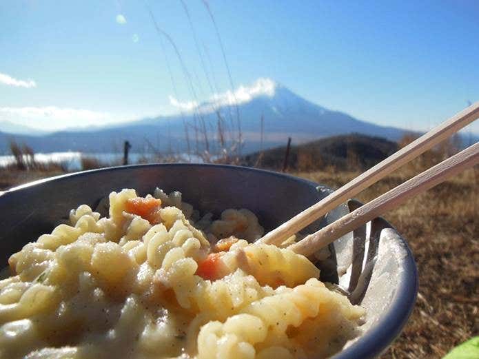 見晴らしがいい山ごはん