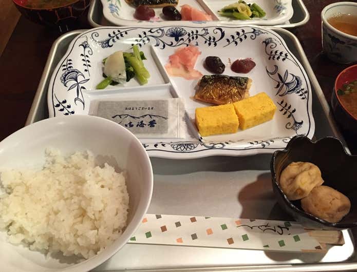 涸沢ヒュッテの朝食