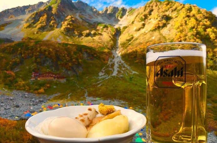 名物のおでんとビール