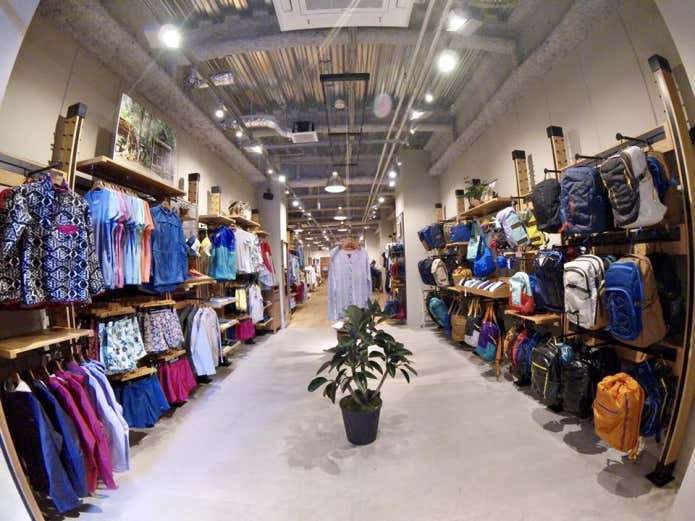 パタゴニアの店内画像