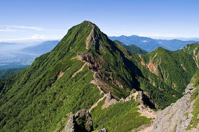硫黄岳～赤岳の縦走路