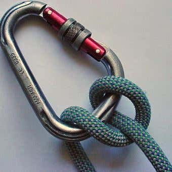 クライミングロープの結び方例