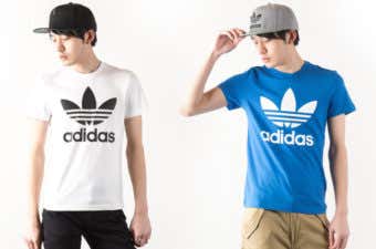 adidasのTシャツが人気