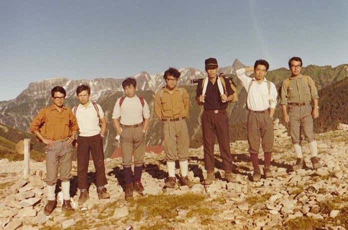 1971年 常念岳登山の様子