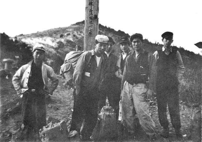 1958年5月3日～5月5日の大菩薩峠の登山の様子