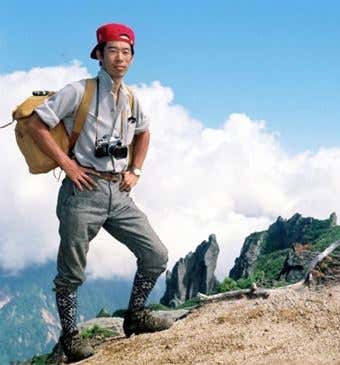 1972年8月の笠ヶ岳登山時の様子