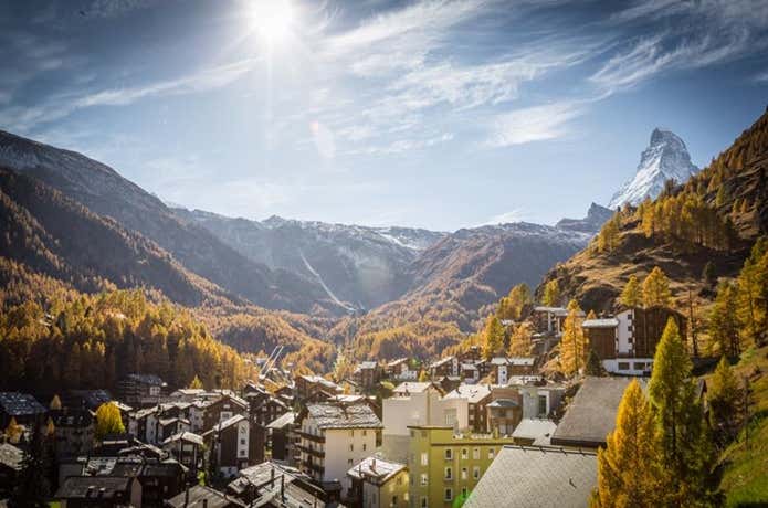 ツェルマットの町の風景