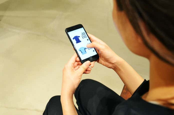 ノースフェイスマークオンをスマホで簡単に