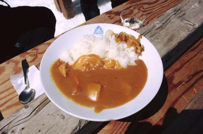 北穂高小屋のカレー
