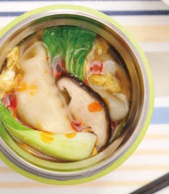 サーモススープジャーで作った水餃子画像