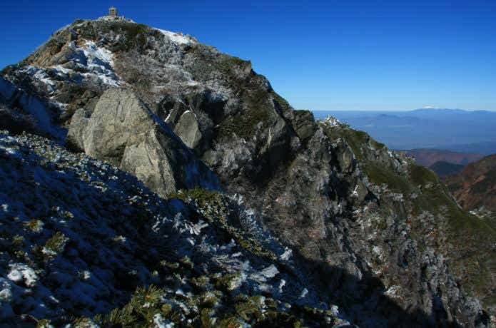 黒戸尾根から見た甲斐駒ヶ岳