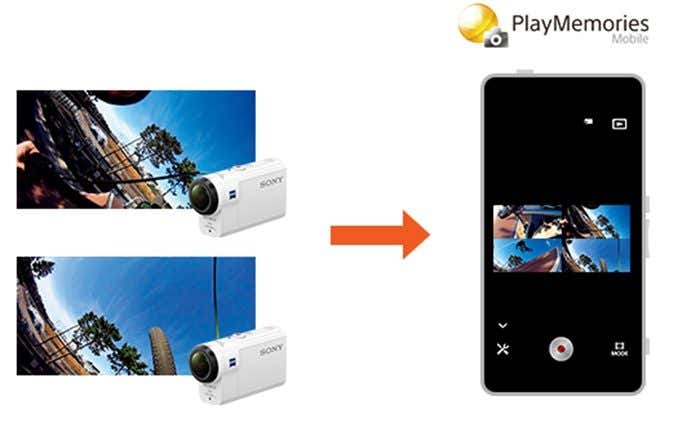 ソニーアクションカムで撮影した画像をスマホに転送
