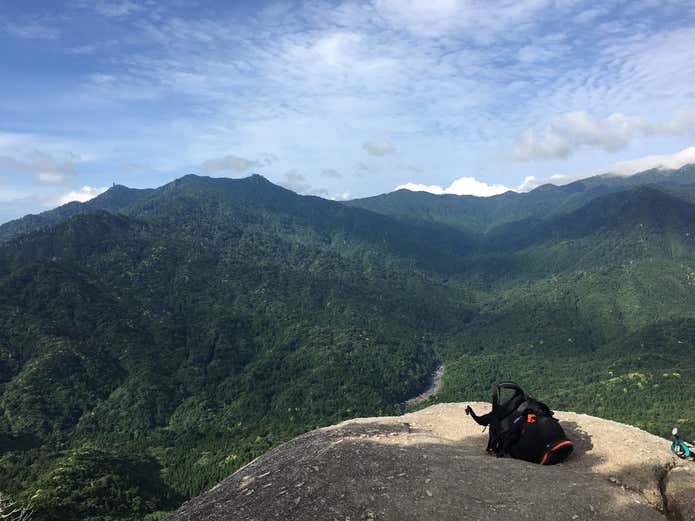 屋久島太鼓岩からの眺め