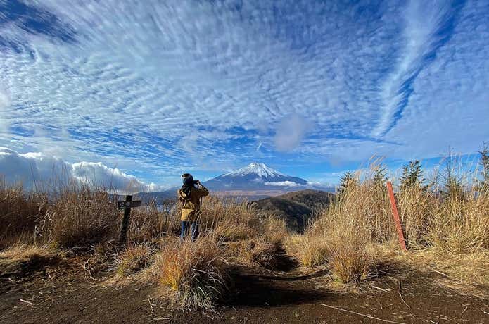 平尾山からのぞむ富士山