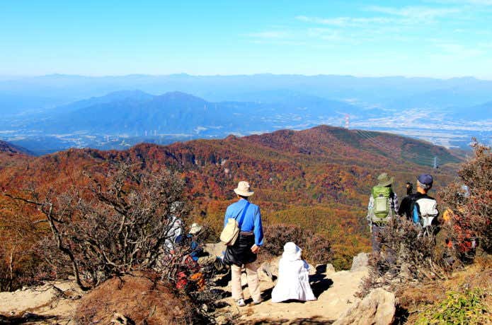 赤城山山頂からの眺め