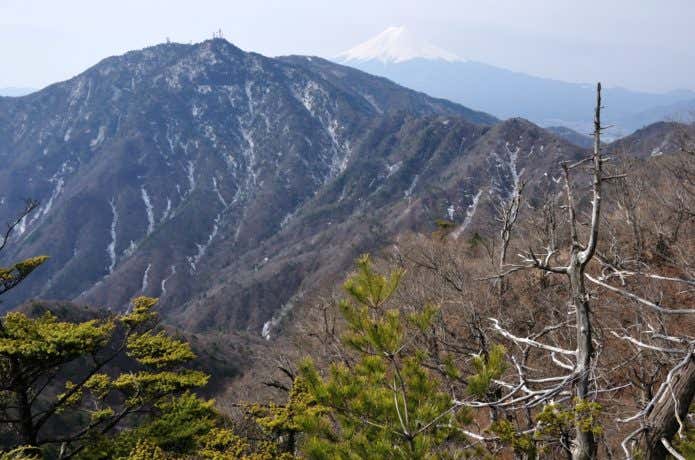 富士山と三ツ峠山