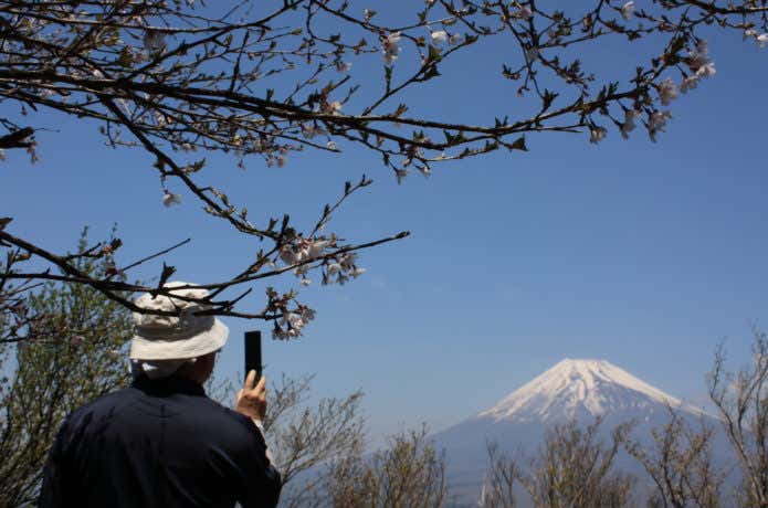 越前岳から見る富士山