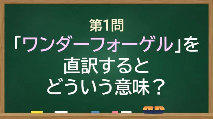 「ワンダーフォーゲル」を直訳するとどういう意味？
