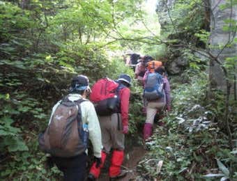 斜里岳最初の登山道