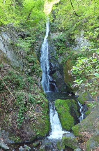 大岳鍾乳洞近くの大滝