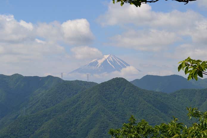 笹子雁ヶ腹摺山からの富士山